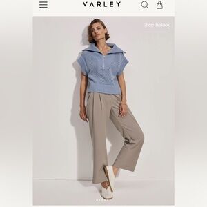 NWT VARLEY TACOMA STRAIGHT PLEAT PANT 28